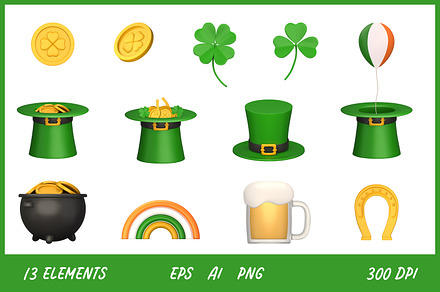 St. Patrick's Day decorative element