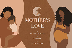 Mother's Love 2 Abstract Posters