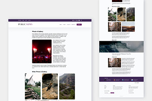 Public News - Website Template
