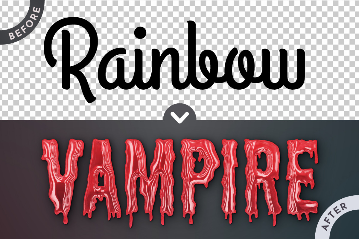 5 Vampire Editable Text Effects, a Layer Style Add-On by rwgusev (Photo 2 of 7)