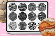 Procreate Stone texture brushes, a Brush Add-On by Revabrush (Thumbnail 5 of 7)