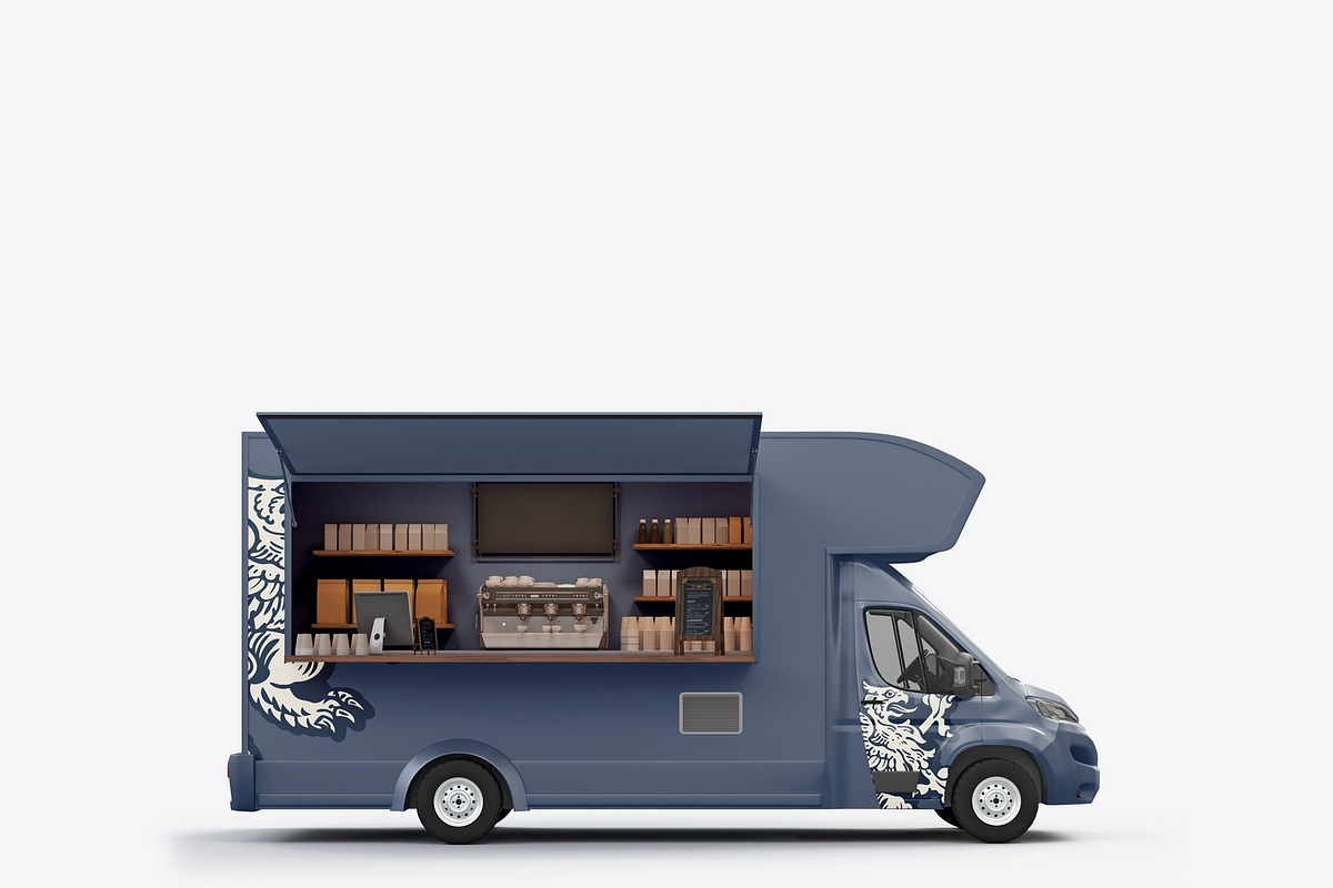 Food Trailer Mockup, a Product Mockup by OneVectorStock (Photo 11 of 16)