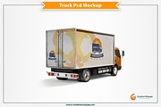 Delivery Truck Mockup PSD View, an Advertising Mockup by Plus Media (Thumbnail 1 of 3)