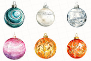 Christmas Ornaments Clipart, an Illustration by OK Design (Thumbnail 5 of 5)