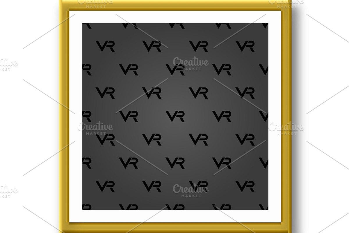 Seamless Vector Pattern. VR Logos, a Pattern Graphic by FineArtStudio (Photo 3 of 3)