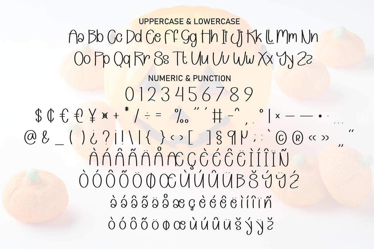 Pumpkin Halloween | Script Font, a Script Font by Scratchones (Photo 7 of 8)
