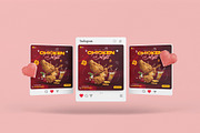 Fried Chicken Flyer Template, a Flyer Template by YUDesignStore (Thumbnail 5 of 6)