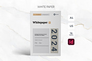 White Paper Indesign, a Brochure Template by azadcsstune (Thumbnail 1 of 8)