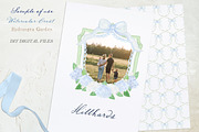 Hydrangea Family Watercolor Crest, a Graphic by LABFcreations (Thumbnail 3 of 4)
