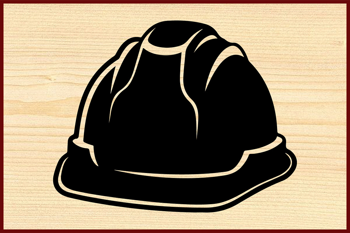 15 Safety Helmet Silhouette Vector B, an Illustration by Amazin_art (Photo 2 of 4)