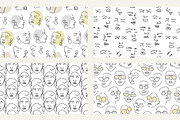 Line - female portraits & patterns, a Pattern Graphic by Pretty Meerkat (Thumbnail 10 of 11)