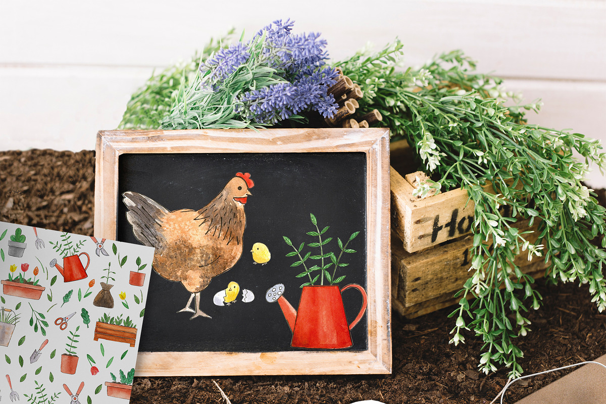 Clipart Farmer's Life, a Food Illustration by Anastasia Timosch (Photo 7 of 8)