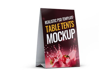 Table Tents Mock-Up, an Advertising Mockup by Xtrahive