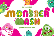 Monster Mash - Quirky Dino & Monster, a Font by PutraCetol Studio (Thumbnail 1 of 11)