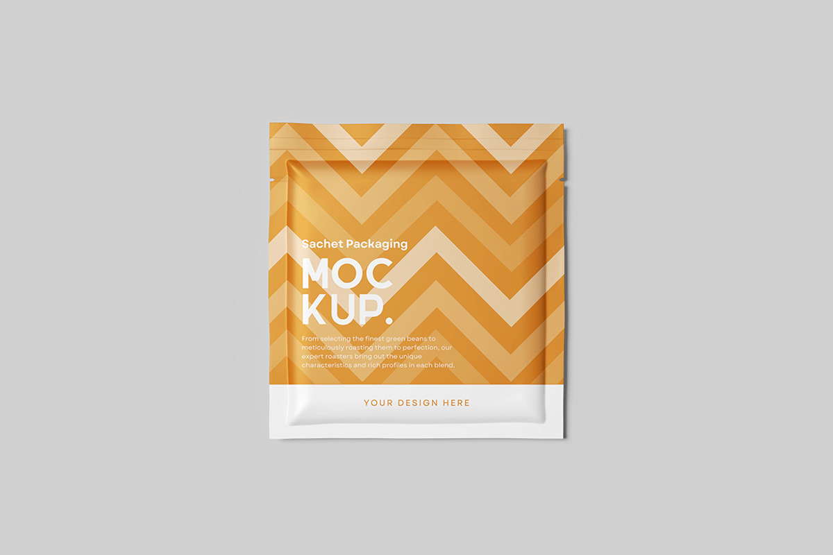 Sachet Packaging Mockup, a Packaging Mockup by Indah (Photo 2 of 6)