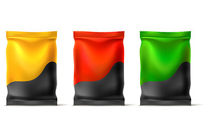 Realistic foil or plastic packaging, a Food Illustration by Vectorbuum
