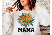 Floral Mama Png, Mother's Day Png, a Seasonal Illustration by Designking (Thumbnail 2 of 6)