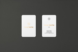 8.5x5.5 Business Card Mockup