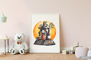 Haunted House Halloween Clipart, a Decorative Illustration by Apixsala (Thumbnail 10 of 14)