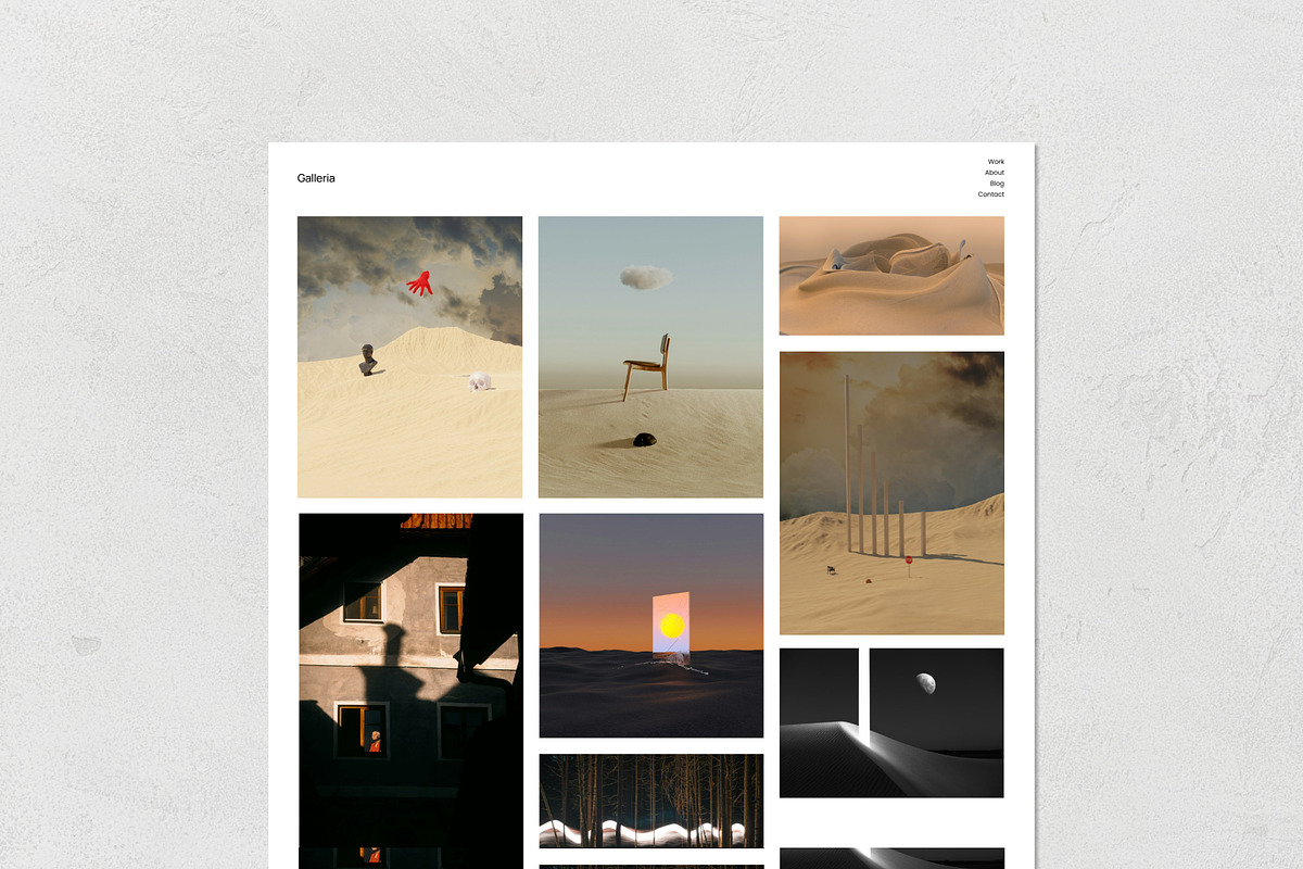 Galleria - Minimal Website Template preview 3