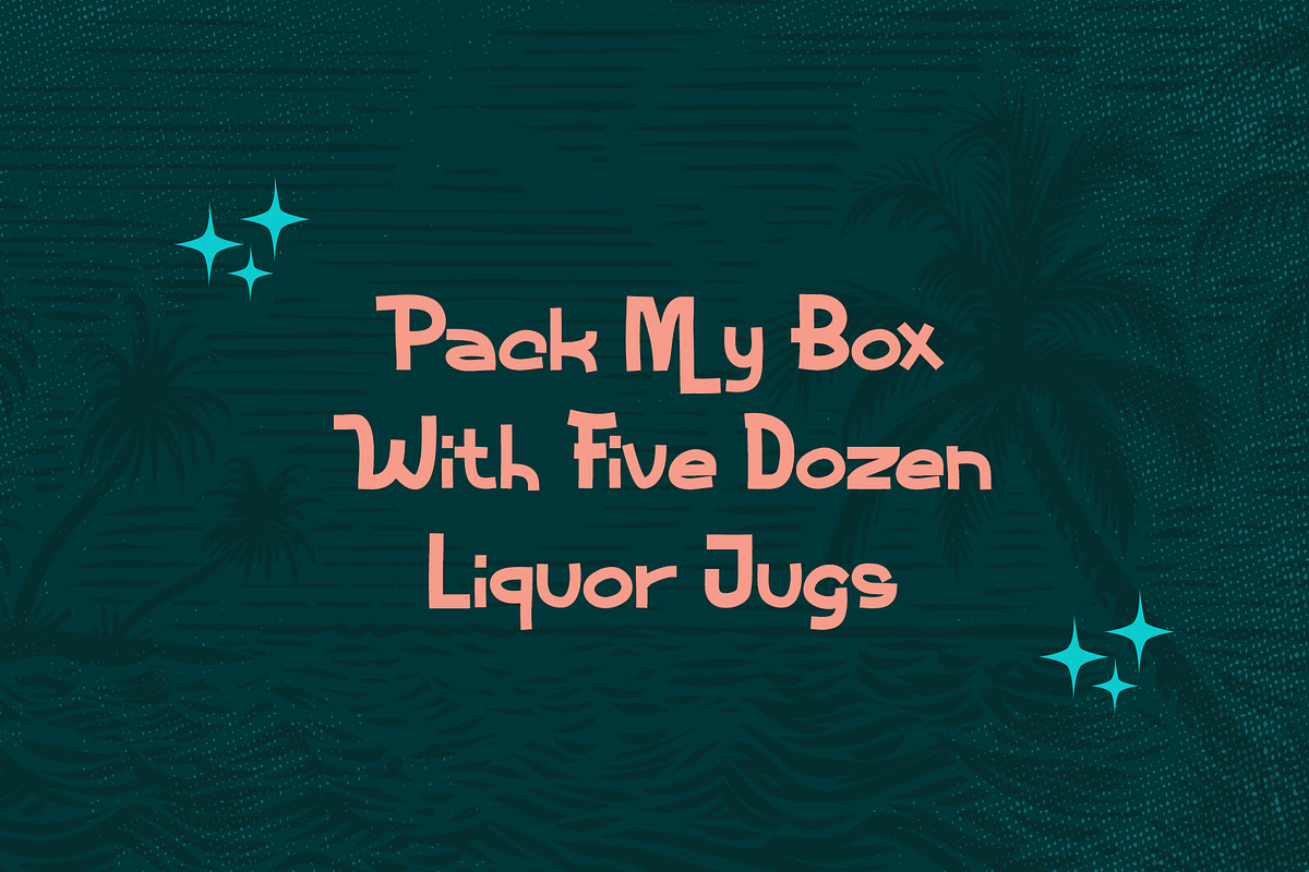 Malibu Night Stunning Display Font, a Symbol Font by Dawnside Graphic (Photo 3 of 5)