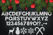 Christmas Knitted Font, a Symbol Font by Artolus (Thumbnail 2 of 6)