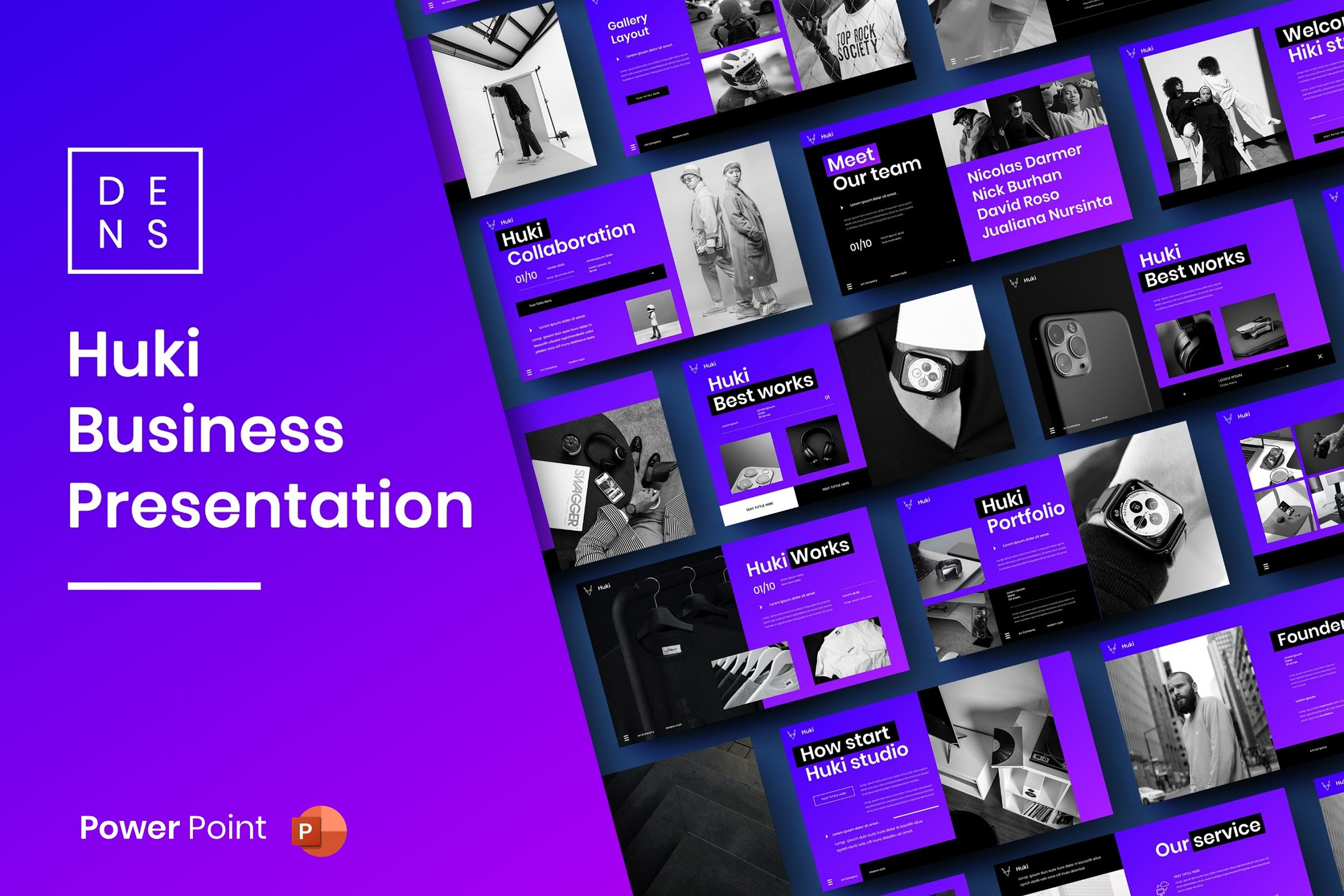 Huki – Business PowerPoint Template, a Presentation Template by Dens ...
