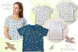 Bird Paradise Chinoiserie Seamless