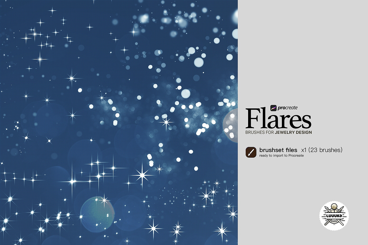 23 Procreate Flares brashes set, a Brush Add-On by Luuuka studio (Photo 3 of 4)