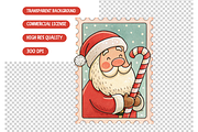Cute Santa Christmas Stamps Set, an Illustration by TatiMockup (Thumbnail 4 of 4)