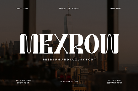 Mexrow - Premium & Luxury Font, a Serif Font by QR Design Studio