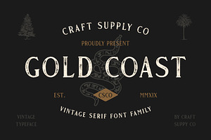 Gold Coast - Vintage Serif Extras