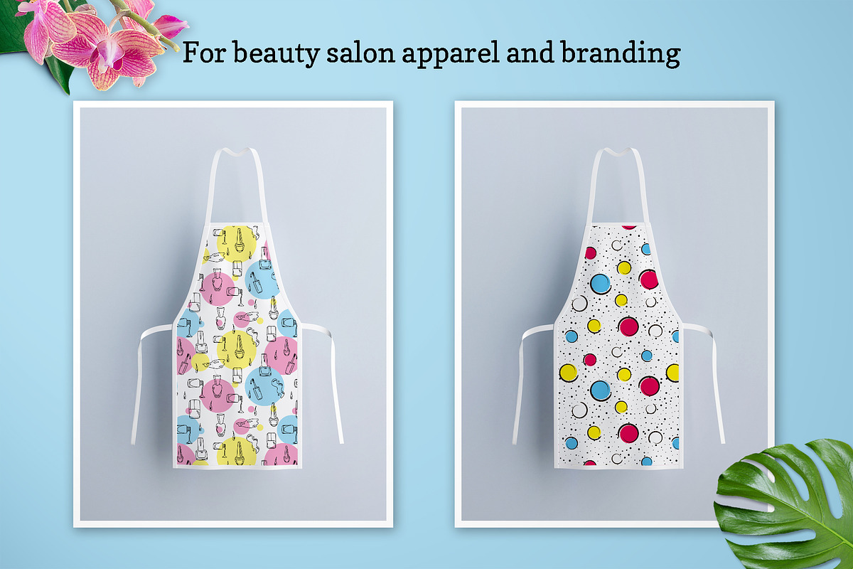 Nail branding set in pop-art style, a Poster Template by Holo Art (Photo 6 of 6)