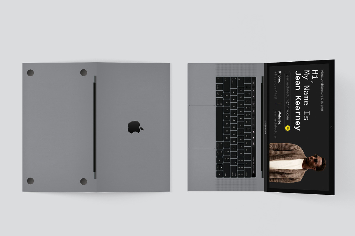 Laptop Business Card - Personal, a Business Card Template by TheFeture (Photo 2 of 5)