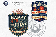Fourth of July party Slogans PNG V2, a Seasonal Illustration by ThatsDesignArt (Thumbnail 9 of 10)