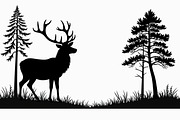 Running Deer Silhouette Set, an Illustration by BIPLOB EXPERT (Thumbnail 7 of 7)