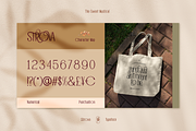 Strova, a Sans Serif Font by Burntilldead (Thumbnail 11 of 12)