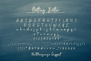 Getting Better - Handwritten Font