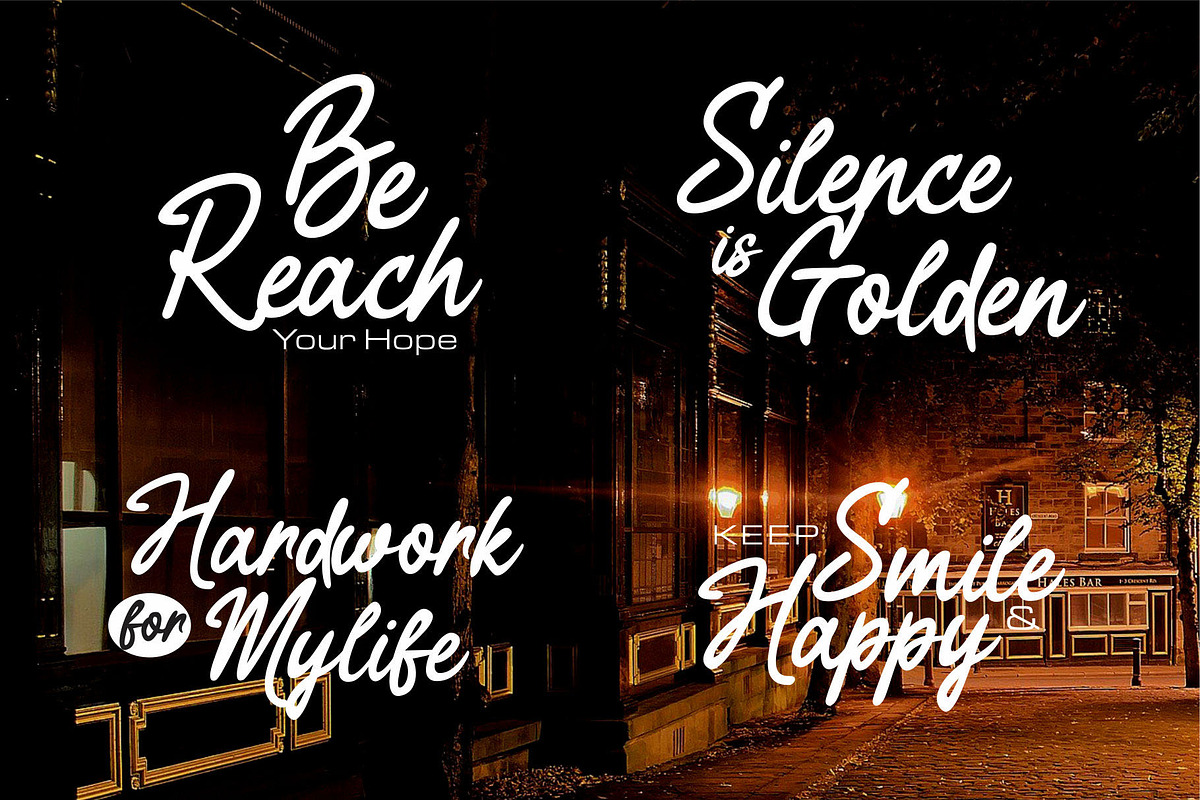 The Moonlite -  A Script Handwritten, a Script Font by nIznaztype (Photo 2 of 5)