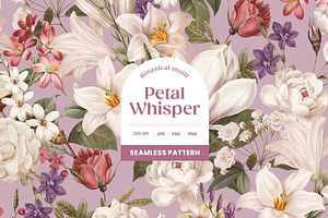 Petal Whisper Romantic Pattern