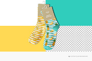Mid Calf Crew Socks 2 Mock-up, a Packaging Mockup by Branda Keeps (Thumbnail 14 of 17)