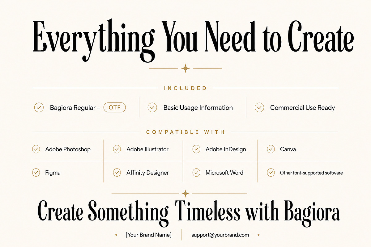 Bagiora – Elegant Display Serif Font, a Serif Font by Wow Magic (Photo 6 of 6)