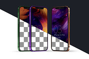 iPhone 12 Pro Mockup Set, an iPhone Mockup by Deeplab (Thumbnail 3 of 17)
