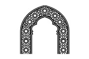 Islamic Arch Window Vector Bundle, an Illustration by yasushie (Thumbnail 4 of 51)