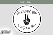 Funny Car Sticker Go Around Peace, an Object Illustration by Willow Paige Farms (Thumbnail 1 of 6)