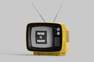 Vintage Tv Mockup Tv, Tv Mockup