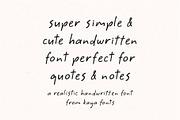 Simple Casual Notes Handwritten Font, a Handwritten Font by Kaya Fonts (Thumbnail 2 of 24)