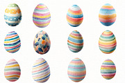 Easter Pastel Eggs Clipart, an Illustration by Designworld (Thumbnail 3 of 5)