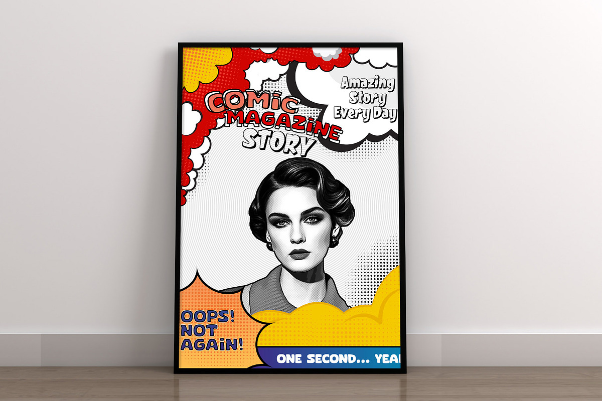 Retro Comic Book Style Poster Art, an Action Add-On by Photoshop Action (Photo 3 of 21)