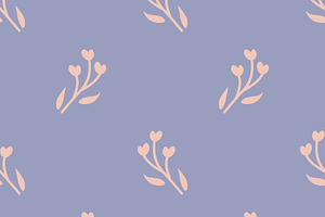 Seamless pink flowers, a Pattern Graphic by elyomys